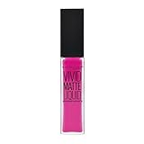 Maybelline New York Vivid Matte Liquid Lippenstift 15 electric pink, 1er Pack (1 x 8 ml)