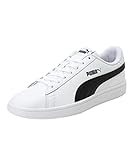 PUMA Unisex Puma Smash v2 L Low-Top, Puma White-Puma Black, 43 EU