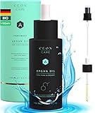 CÉON Arganöl Haare BIO Kaltgepresst - Haaröl für trockenes ohne Silikon und Parabene 100ml - Organic Oil Vegan - Haarpflege - Gesicht Gesichtsöl -Argan Öl