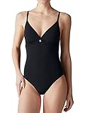 Marc O? & Beach Damen Beachsuit Bügel Einteiler, Schwarz (Blauschwarz 001), 38B (Herstellungsgröße 038B)