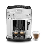 De'Longhi Magnifica ESAM 3200.S Kaffeevollautomat mit Milchaufschäumdüse für Cappuccino, mit Espresso Direktwahltaste, 2-Tassen-Funktion, großer 1,8 Liter Wassertank, Grau/Silber