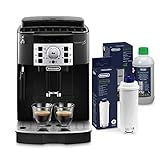 De'Longhi Magnifica S ECAM 22.110.B Schwarz mit Chromfinish and Entkalker and Wasserfilter