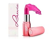 Luvia Lippenstift Pink - Rosa - Cheeky Pink Lipstick - Extra Deckend und Pflegend - Langanhaltend Glänzend & Glitzer - Vegane Kosmetik - Made In Italy