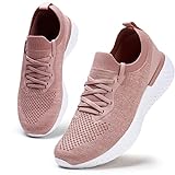 Damen Walkingschuhe Turnschuhe Laufschuhe Sportschuhe Fitness Sneakers Trainers für Running Outdoor Schuhe Pink 39 EU