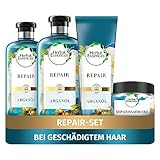 Herbal Essences Arganöl Haarpflege 4er Set, mit Repair Shampoo (2x 250 ml), Spülung (200 ml) und Haarmaske (250 ml), Feuchtigkeitsshampoo, Haarspülung Damen